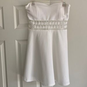 White Strapless Dress